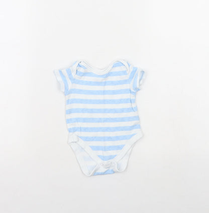 George Baby Blue Striped  Babygrow One-Piece Size 3-6 Months