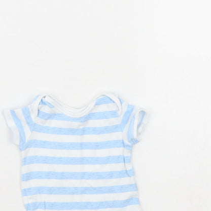 George Baby Blue Striped  Babygrow One-Piece Size 3-6 Months