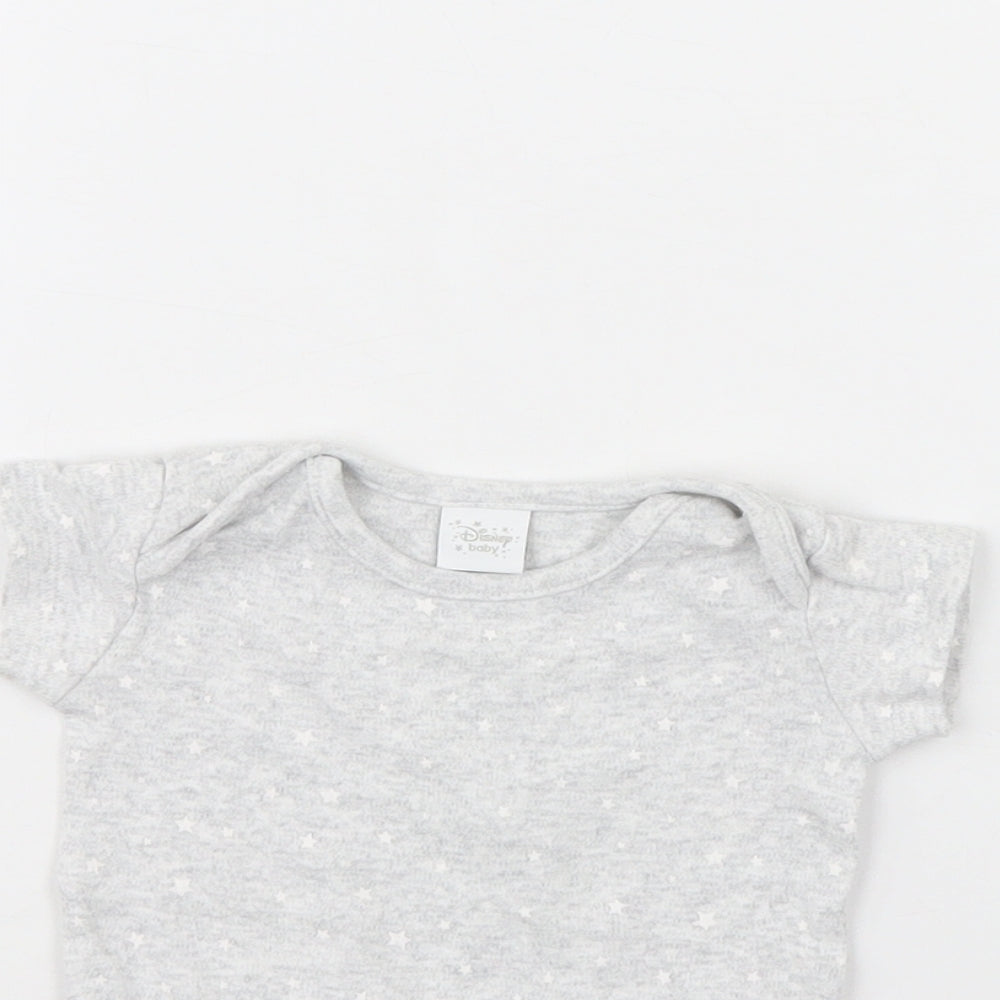 Disney Baby Grey Spotted  Babygrow One-Piece Size 0-3 Months  - Disney