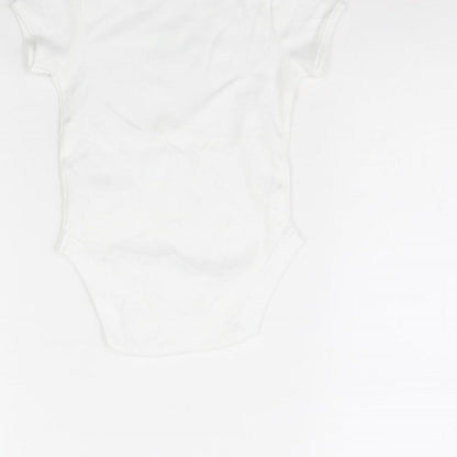 Primark Baby White   Babygrow One-Piece Size 9-12 Months  - my dad is the best