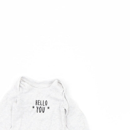 Primark Baby Grey   Babygrow One-Piece Size 0-3 Months