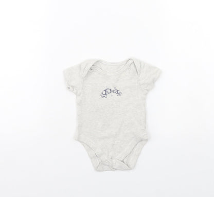 George Baby Grey   Babygrow One-Piece Size 0-3 Months  - Elephant