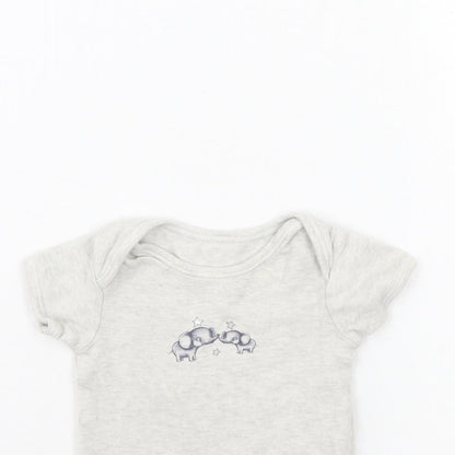 George Baby Grey   Babygrow One-Piece Size 0-3 Months  - Elephant