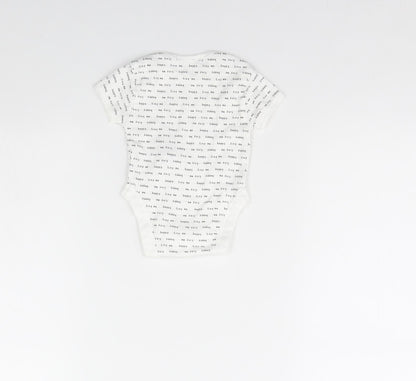 Primark Baby White   Babygrow One-Piece Size 0-3 Months  - TINY ME