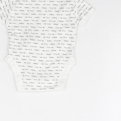 Primark Baby White   Babygrow One-Piece Size 0-3 Months  - TINY ME