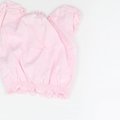 H&M Girls Pink   Basic Blouse Size 0-3 Months