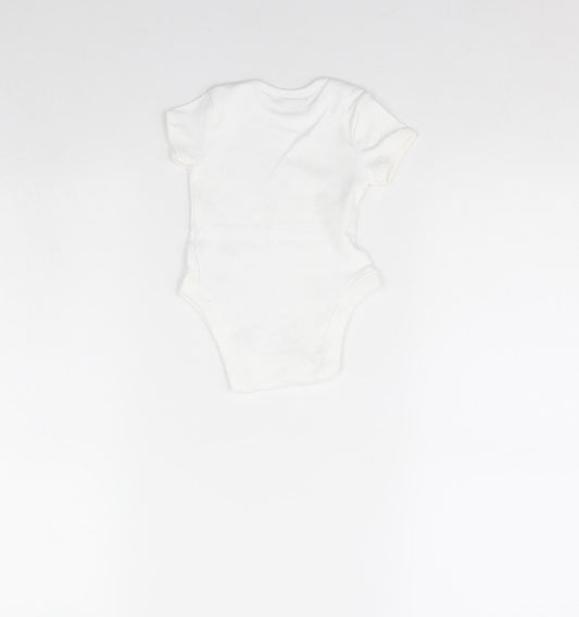 George Baby White   Babygrow One-Piece Size 0-3 Months