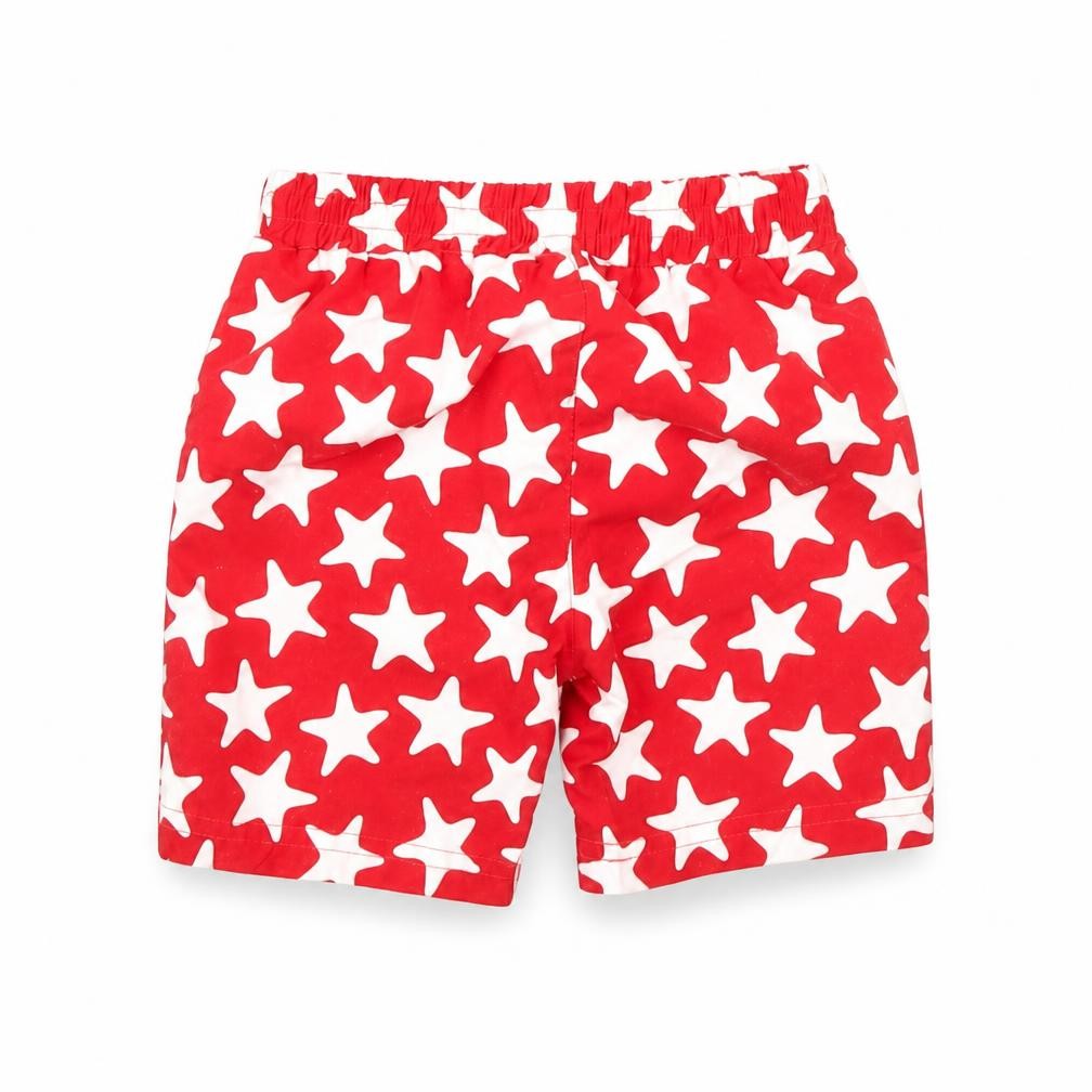 Front view of Mothercare Baby Red Polka Dot Cropped Trousers, size 9, Months