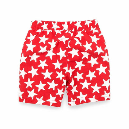 Front view of Mothercare Baby Red Polka Dot Cropped Trousers, size 9, Months