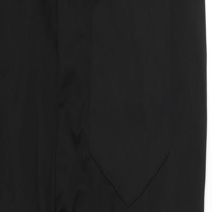 Womens UK Size XL Preworn Regular Fit  Black Trousers