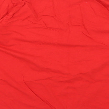 Preworn Mens Red Geometric   Pyjama Top Size M