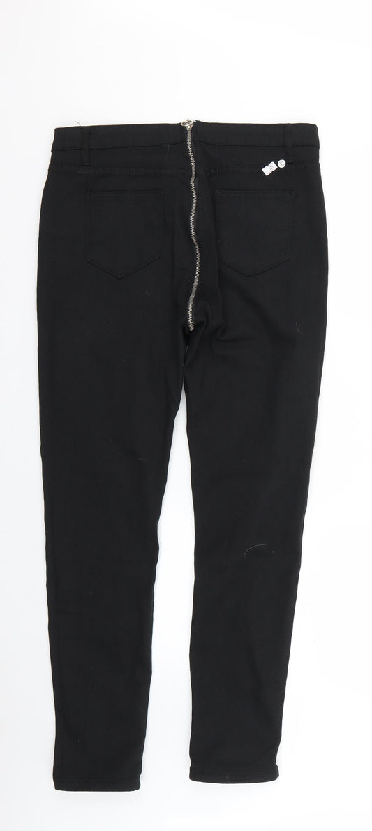 Mens UK Size XL Preworn Regular Fit Straight Black Jeans