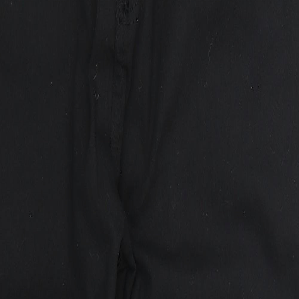 Mens UK Size XL Preworn Regular Fit Straight Black Jeans