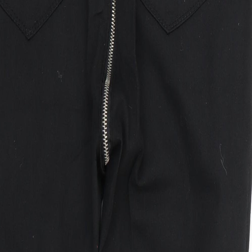 Mens UK Size XL Preworn Regular Fit Straight Black Jeans
