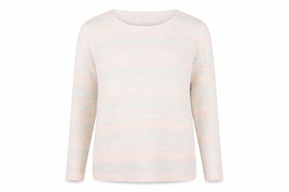 yassica Womens Pink Striped  Pullover Jumper Size XL