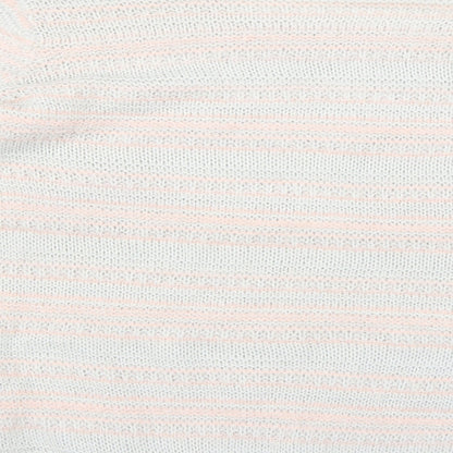 yassica Womens Pink Striped  Pullover Jumper Size XL