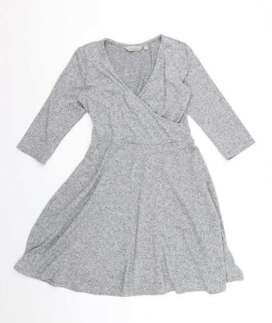 Dorothy Perkins Womens Grey   Fit & Flare  Size 8