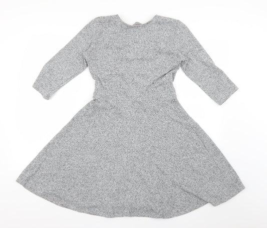 Dorothy Perkins Womens Grey   Fit & Flare  Size 8