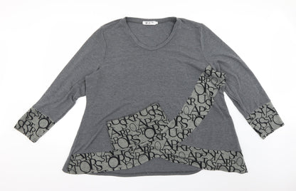 h3 Womens Grey   Pullover Jumper Size 14