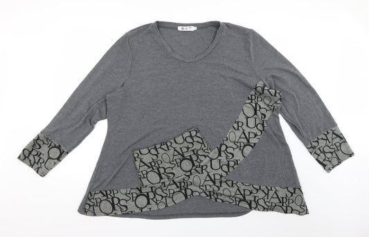 h3 Womens Grey   Pullover Jumper Size 14