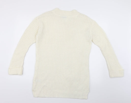 George Womens Silver   Pullover Jumper Size 8