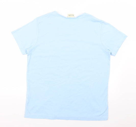 Womens UK Size M isabelle Blue Basic T-Shirt