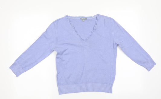 Womens UK Size 14 Per Una Purple Pullover Jumper