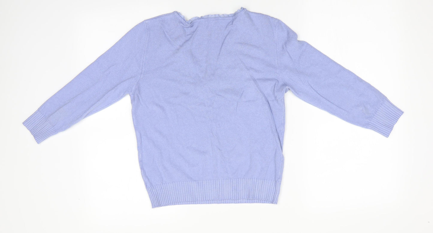 Womens UK Size 14 Per Una Purple Pullover Jumper