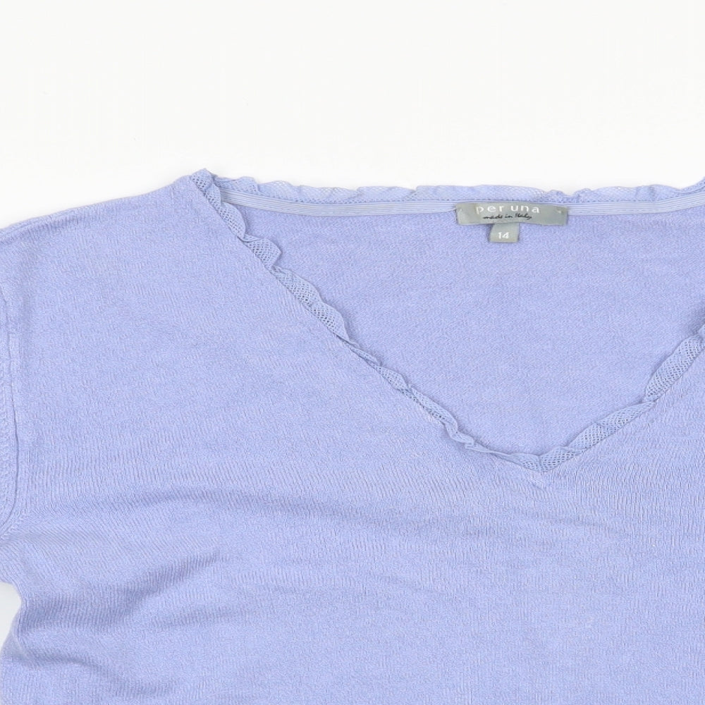 Womens UK Size 14 Per Una Purple Pullover Jumper