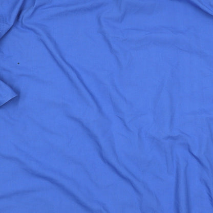 Mens UK Size  Premier Man Blue  Button-Up Long Sleeve Casual Shirt
