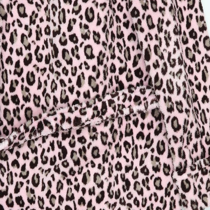 Cosy Up Womens Pink Animal Print   Gown
