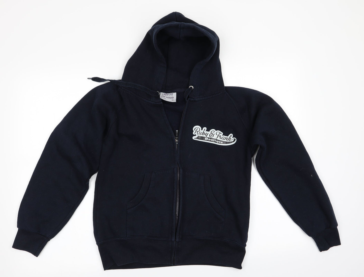 Lady Fit Zip Hood Womens Blue   Full Zip Hoodie Size M  - Ruby & Frank Boutique