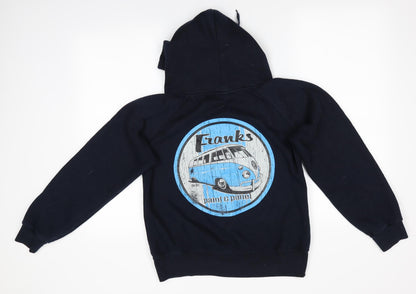 Lady Fit Zip Hood Womens Blue   Full Zip Hoodie Size M  - Ruby & Frank Boutique