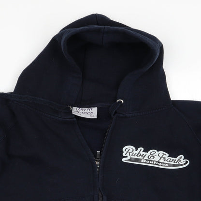 Lady Fit Zip Hood Womens Blue   Full Zip Hoodie Size M  - Ruby & Frank Boutique