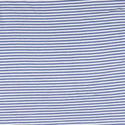 Kite Girls Blue Striped  Basic T-Shirt Size 9 Years  - Cat Face
