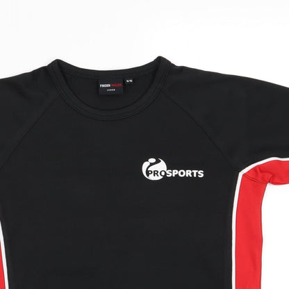 Finden Hales Boys Black   Basic T-Shirt Size 9-10 Years  - Gibson-Kerry