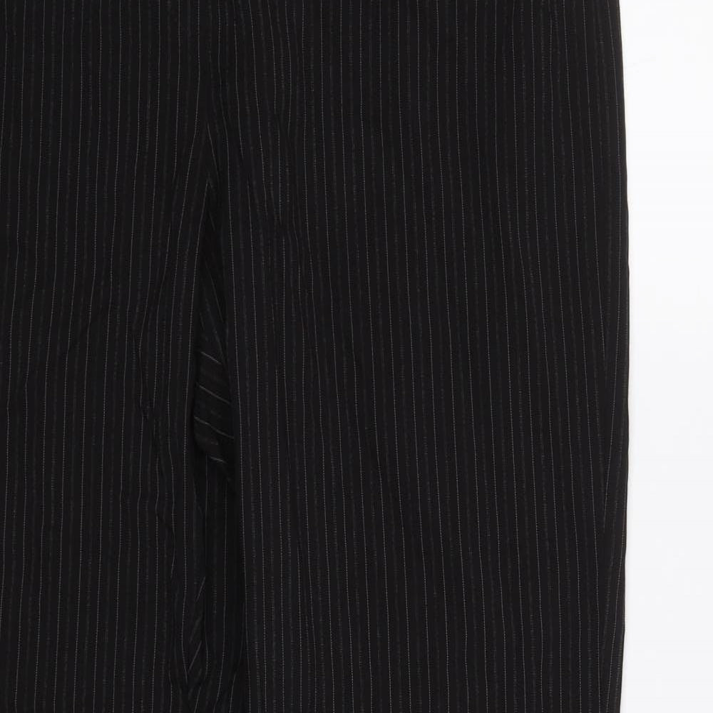 Womens UK Size 14 Debenhams Regular Fit Dress Pants Black Trousers