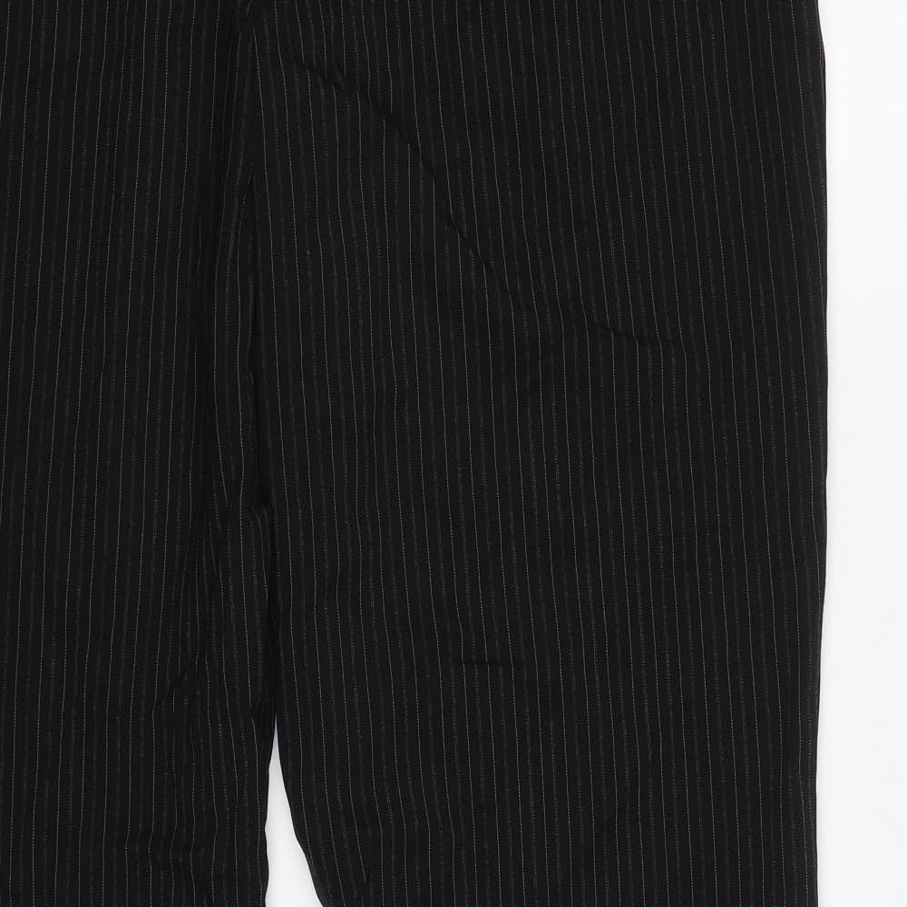 Womens UK Size 14 Debenhams Regular Fit Dress Pants Black Trousers