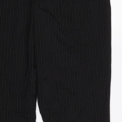 Womens UK Size 14 Debenhams Regular Fit Dress Pants Black Trousers