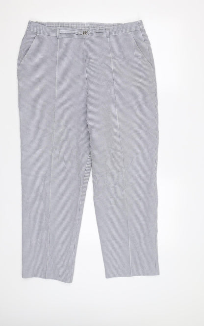 Womens UK Size 14 M&S Regular Fit  Blue Trousers