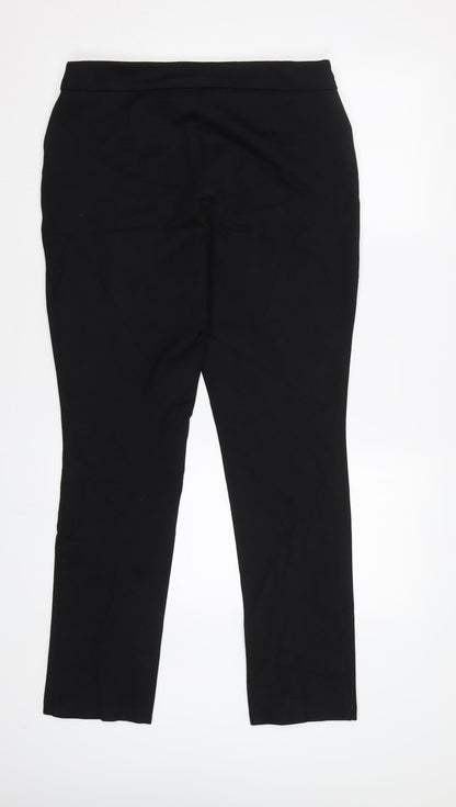 Womens UK Size 12 M&S Regular Fit Dress Pants Black Trousers