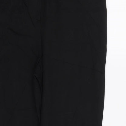 Womens UK Size 12 M&S Regular Fit Dress Pants Black Trousers