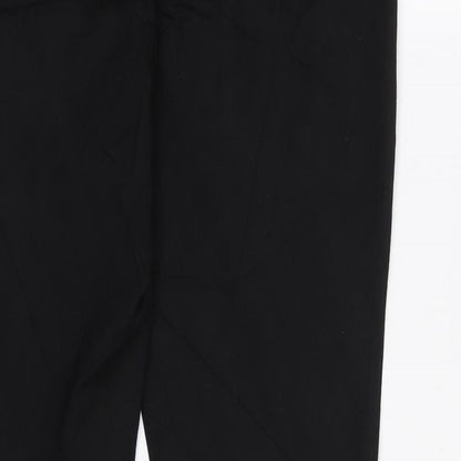 Womens UK Size 12 M&S Regular Fit Dress Pants Black Trousers