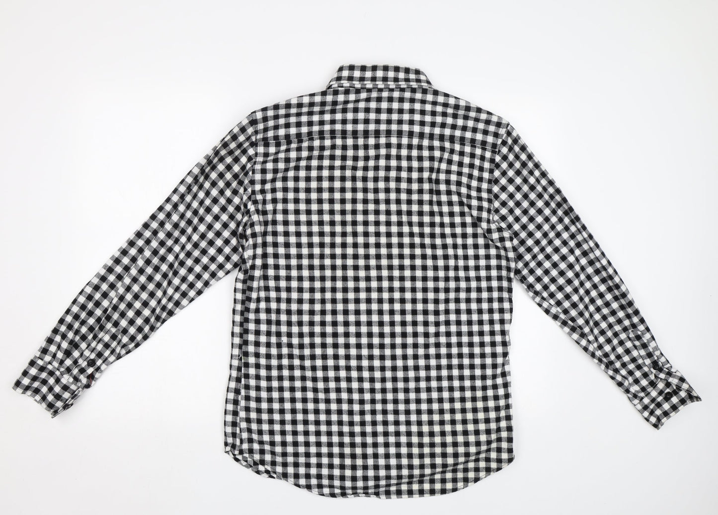 Mens UK Size L Ochenta Black  Button-Up Long Sleeve Casual Shirt