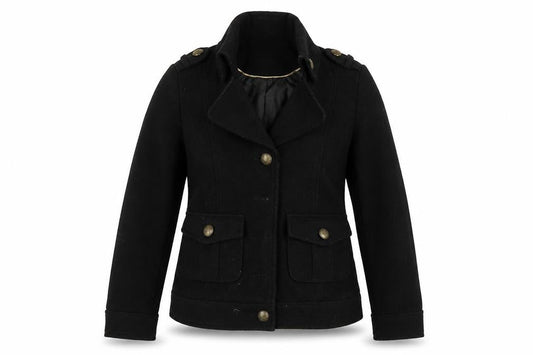 George Womens Black   Pea Coat Jacket Size 10