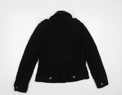 George Womens Black   Pea Coat Jacket Size 10