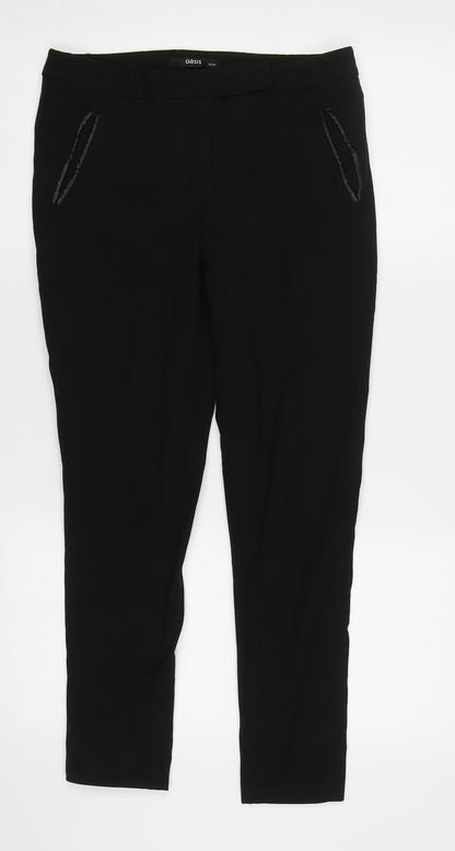 Oasis Womens Black   Dress Pants Trousers Size 8 L27 in