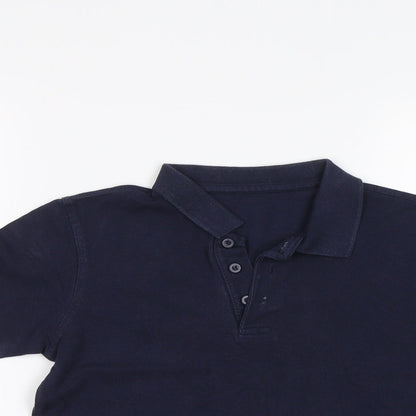George Boys Blue   Basic Polo Size 8-9 Years