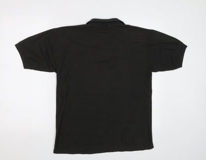 Pierre Leon Mens Black    Polo Size M