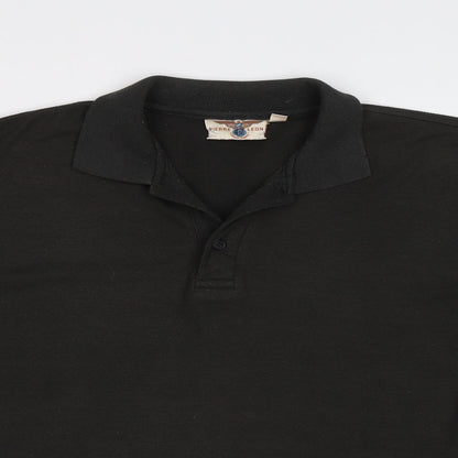 Pierre Leon Mens Black    Polo Size M